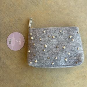 Pearl Beaded Makeup Bag